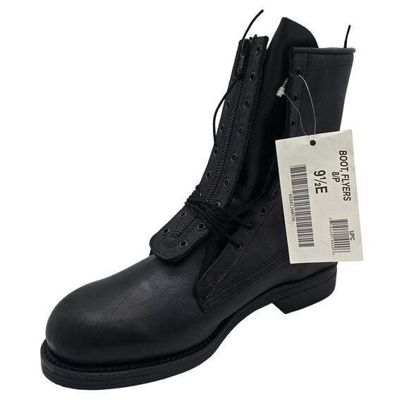 Addison Flyers Military Combat Boots Black Leather Made in USA Men's 9.5 E - Picture 3 of 8